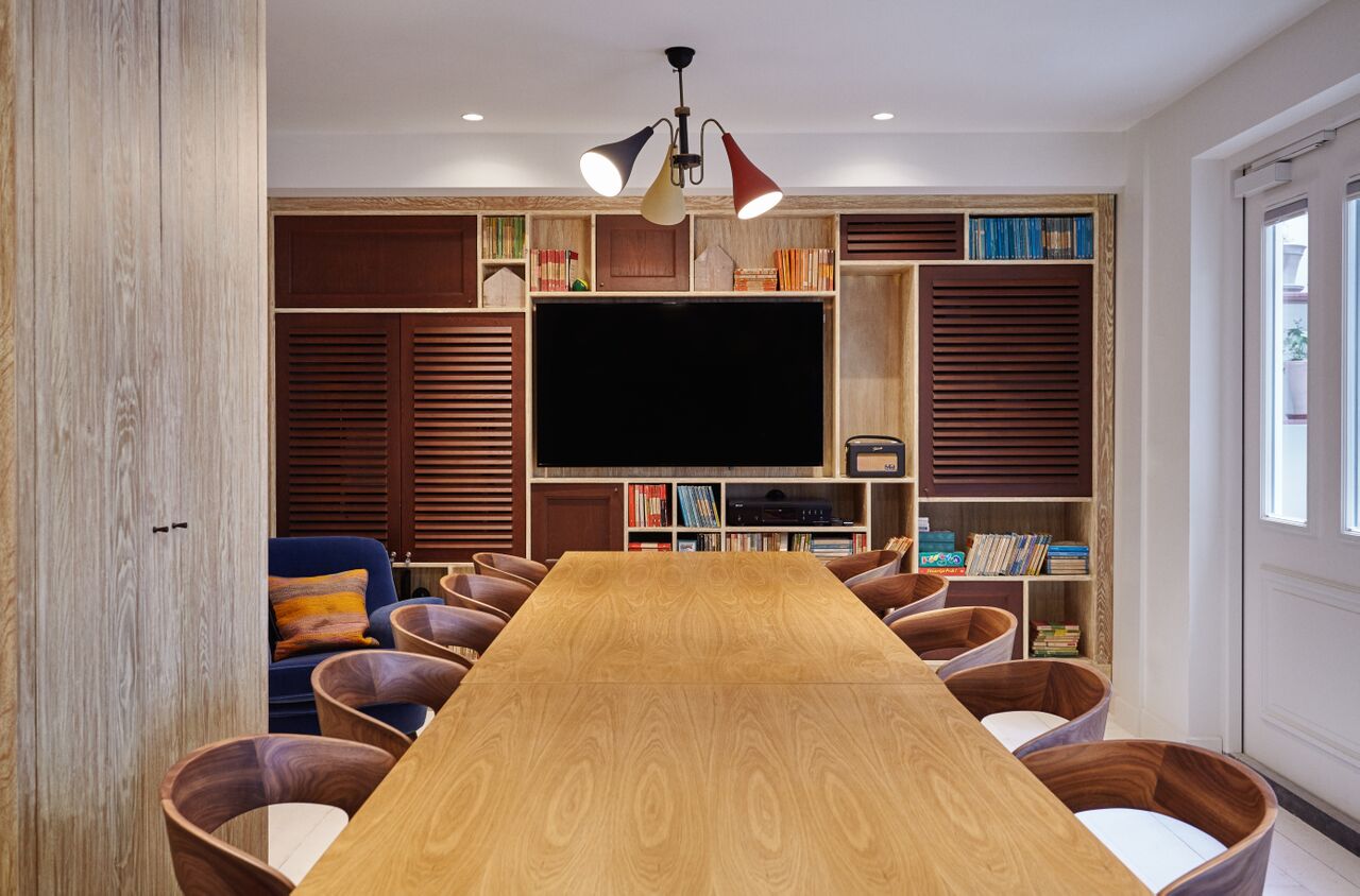 The Library & Study are 2 separate rooms that open up into 1 larger room.
